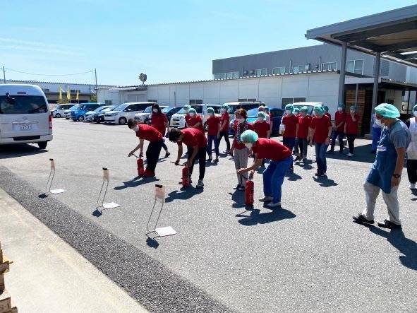 消防訓練「消火」